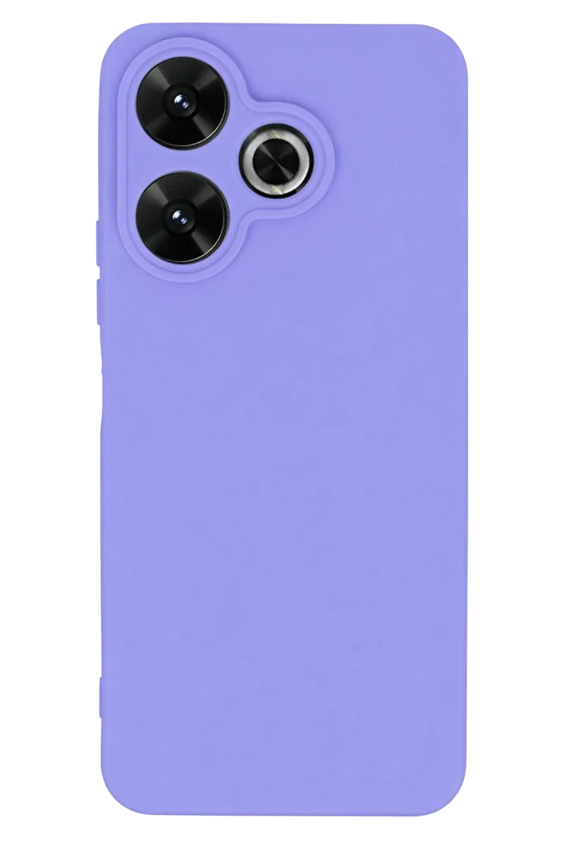 Xiaomi Redmi 13 4G Kılıf First Silikon - Lila Xiaomi Redmi 13 4G Kılıf First Silikon - Lila