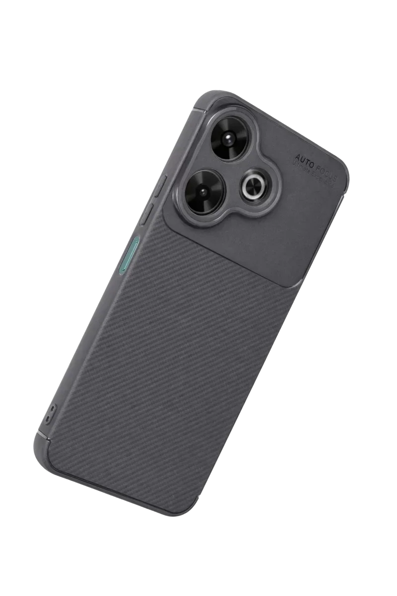 Xiaomi Redmi 13 4G Kılıf Auto Focus Karbon Kapak - Gri Xiaomi Redmi 13 4G Kılıf Auto Focus Karbon Kapak - Gri
