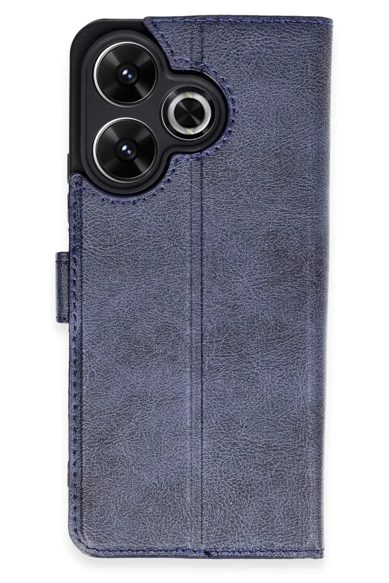 Xiaomi Redmi 13 4G Kılıf Trend S Plus Kapaklı Kılıf - Lacivert Xiaomi Redmi 13 4G Kılıf Trend S Plus Kapaklı Kılıf - Lacivert