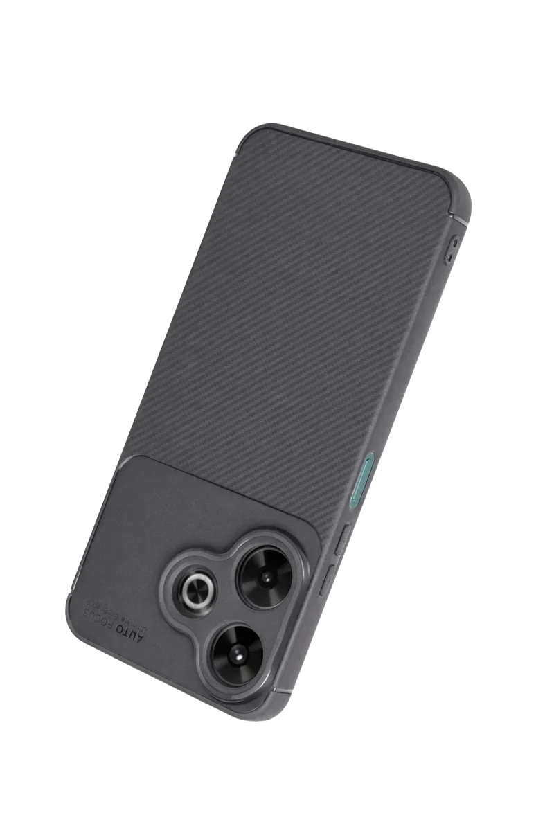 Xiaomi Redmi 13 4G Kılıf Auto Focus Karbon Kapak - Gri Xiaomi Redmi 13 4G Kılıf Auto Focus Karbon Kapak - Gri