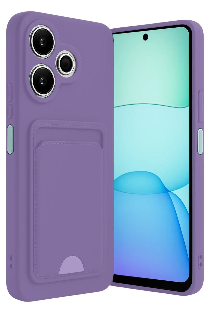 Xiaomi Redmi 13 4G Kılıf Kelvin Kartvizitli Silikon - Lila Fiyatı, Yorumları ve Özellikleri