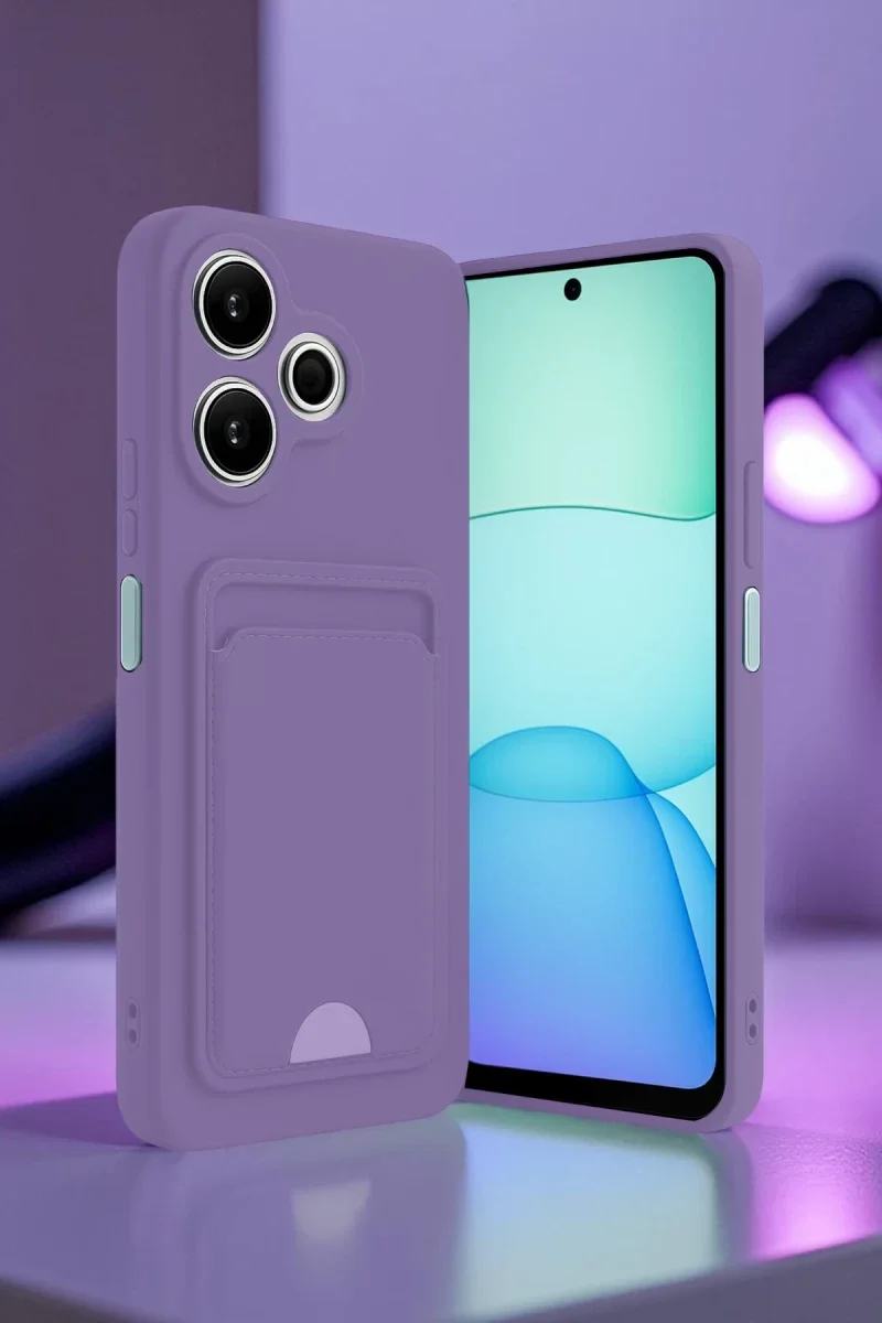 Xiaomi Redmi 13 4G Kılıf Kelvin Kartvizitli Silikon - Lila Fiyatı, Yorumları ve Özellikleri
