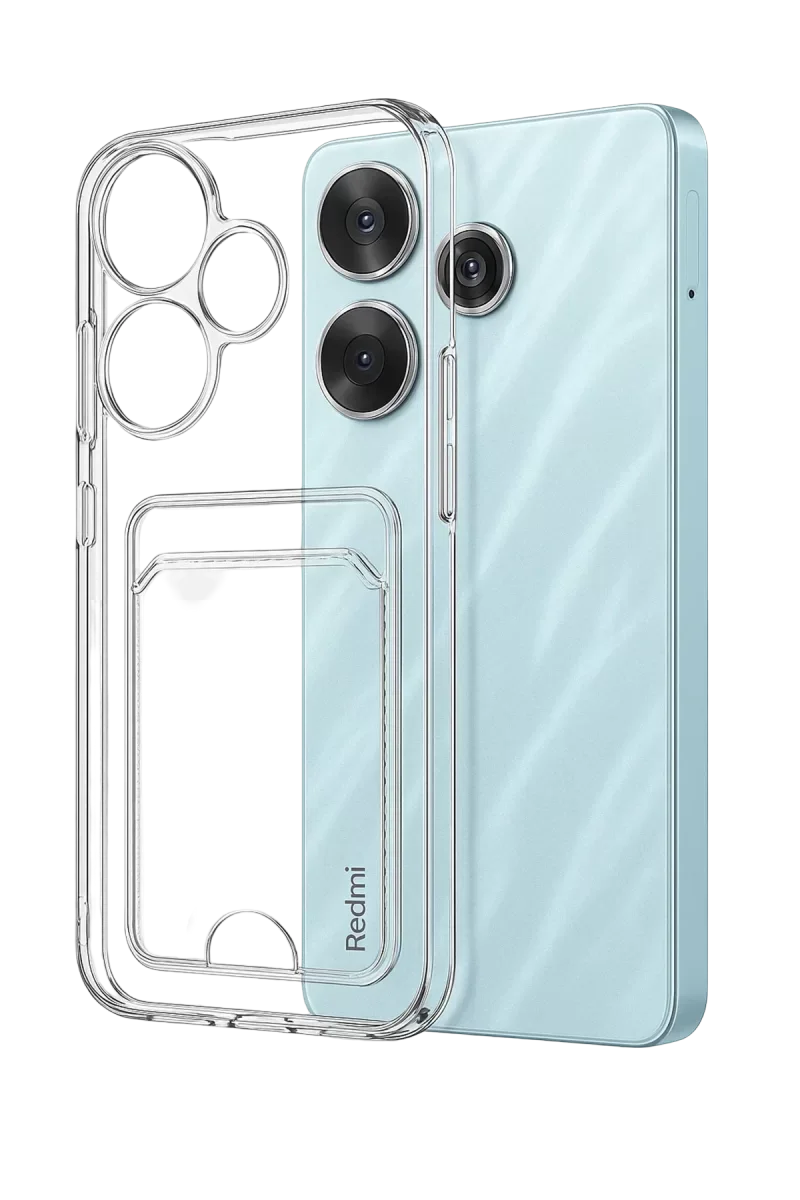 Xiaomi Redmi 13 4G Kılıf Kart Şeffaf Silikon - Şeffaf Xiaomi Redmi 13 4G Kılıf Kart Şeffaf Silikon - Şeffaf