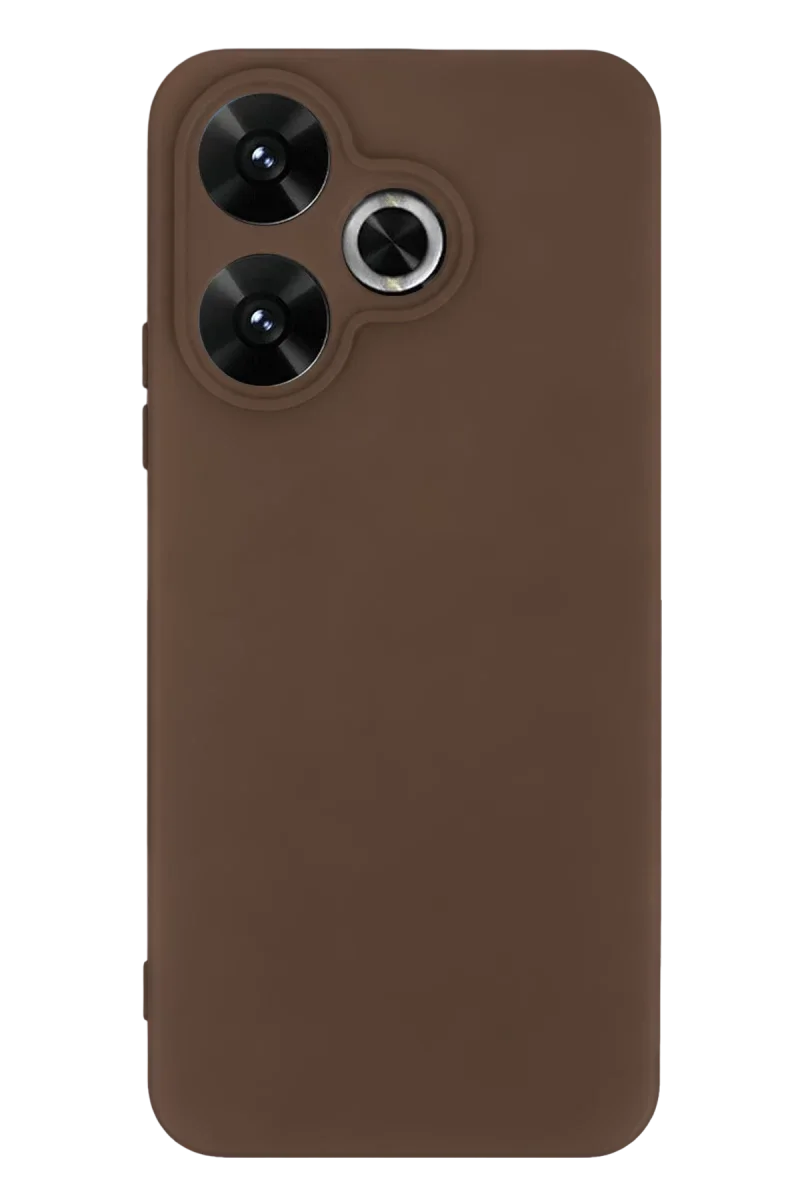 Xiaomi Redmi 13 4G Kılıf First Silikon - Kahverengi Xiaomi Redmi 13 4G Kılıf First Silikon - Kahverengi