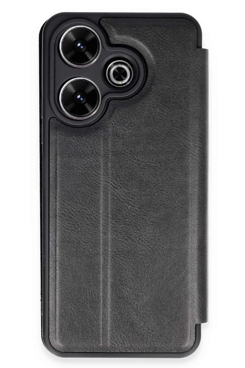 Xiaomi Redmi 13 4G Kılıf Flip Cover - Siyah
