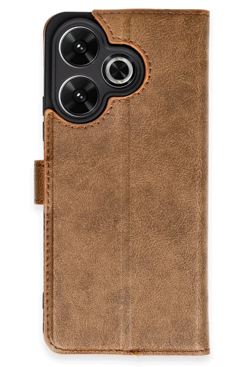 Xiaomi Redmi 13 4G Kılıf Trend S Plus Kapaklı Kılıf - Taba Xiaomi Redmi 13 4G Kılıf Trend S Plus Kapaklı Kılıf - Taba