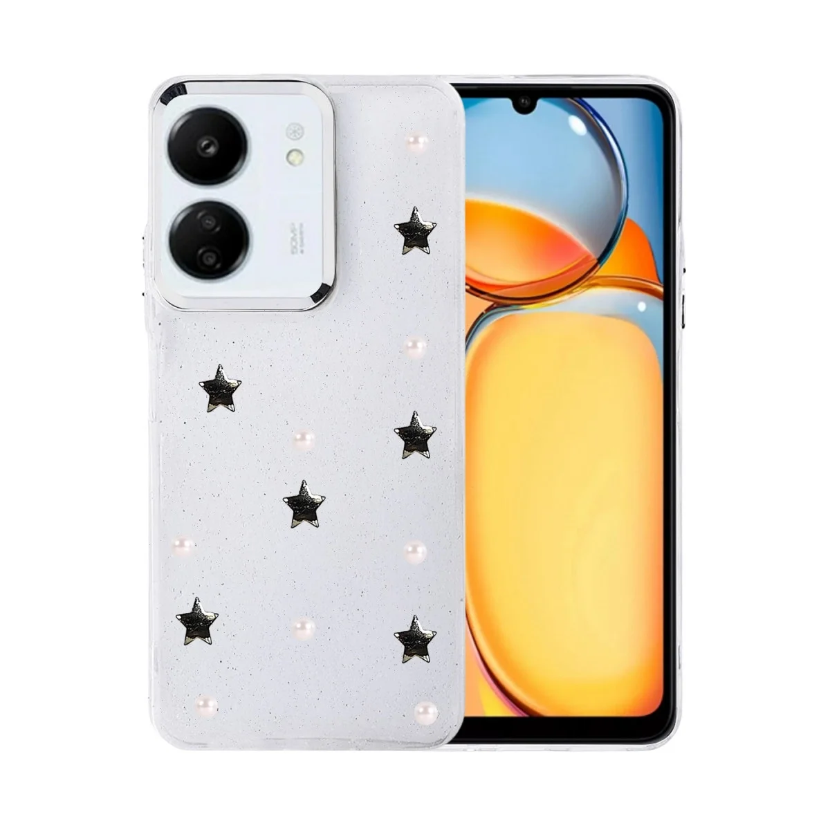 Xiaomi Redmi 13c Fiyonk Desenli Kapak - Desen 7 Xiaomi Redmi 13c Fiyonk Desenli Kapak - Desen 7