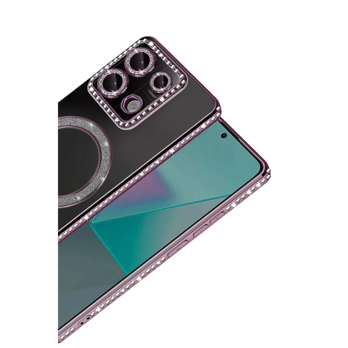 Xiaomi Redmi 13c Joke Simli Magneticsafe Kılıf - Pembe Xiaomi Redmi 13c Joke Simli Magneticsafe Kılıf - Pembe