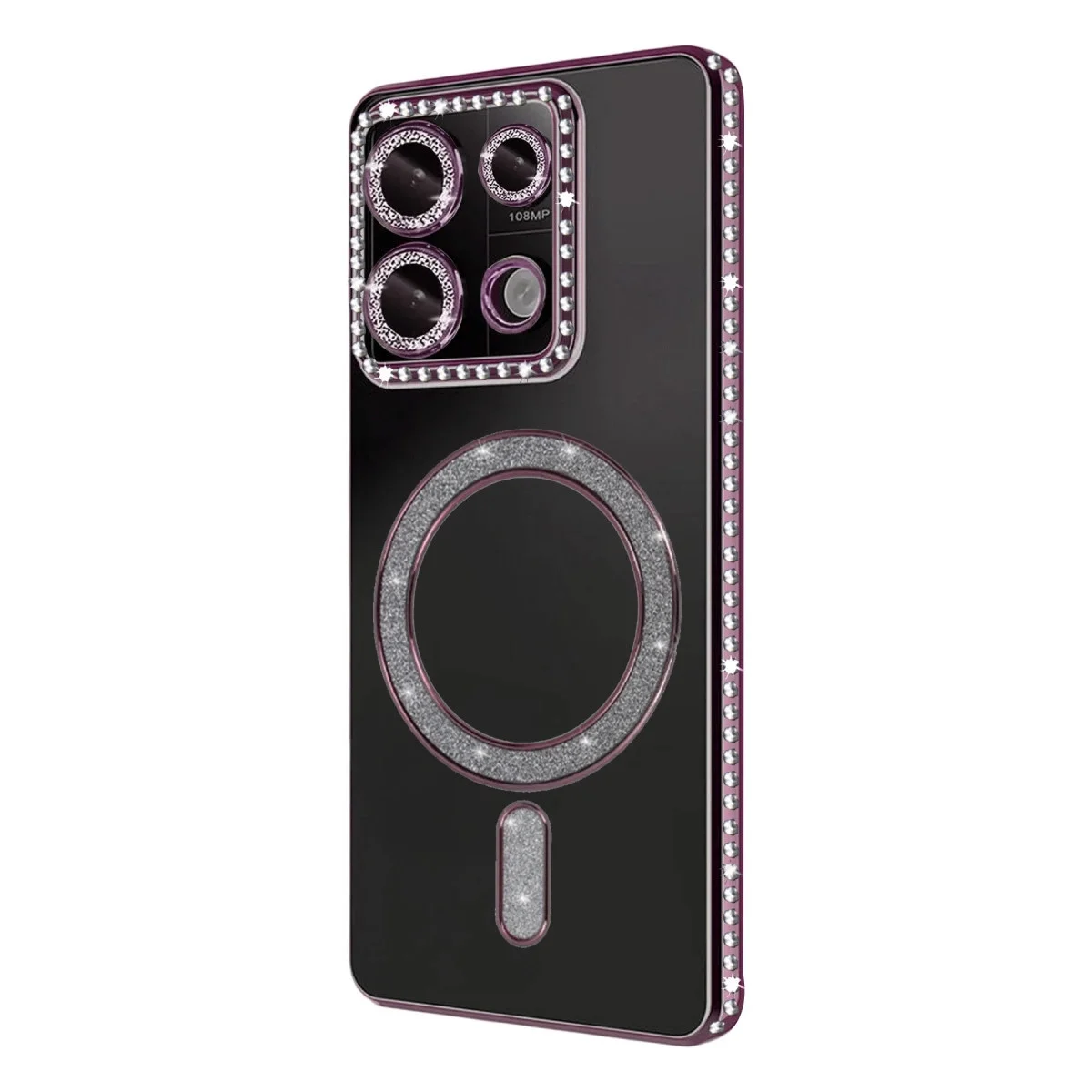Xiaomi Redmi 13c Joke Simli Magneticsafe Kılıf - Pembe Xiaomi Redmi 13c Joke Simli Magneticsafe Kılıf - Pembe