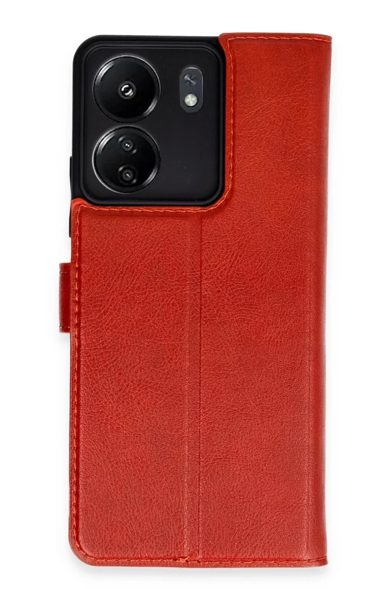 Xiaomi Redmi 13C Kılıf Trend S Plus Kapaklı Kılıf - Kırmızı Xiaomi Redmi 13C Kılıf Trend S Plus Kapaklı Kılıf - Kırmızı