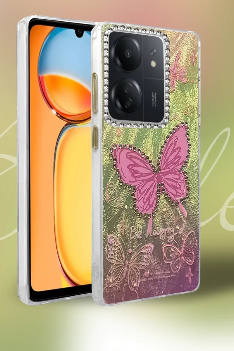 Xiaomi Redmi 13C Kılıf Blade Aynalı Desenli Kapak - Desen 9 Xiaomi Redmi 13C Kılıf Blade Aynalı Desenli Kapak - Desen 9