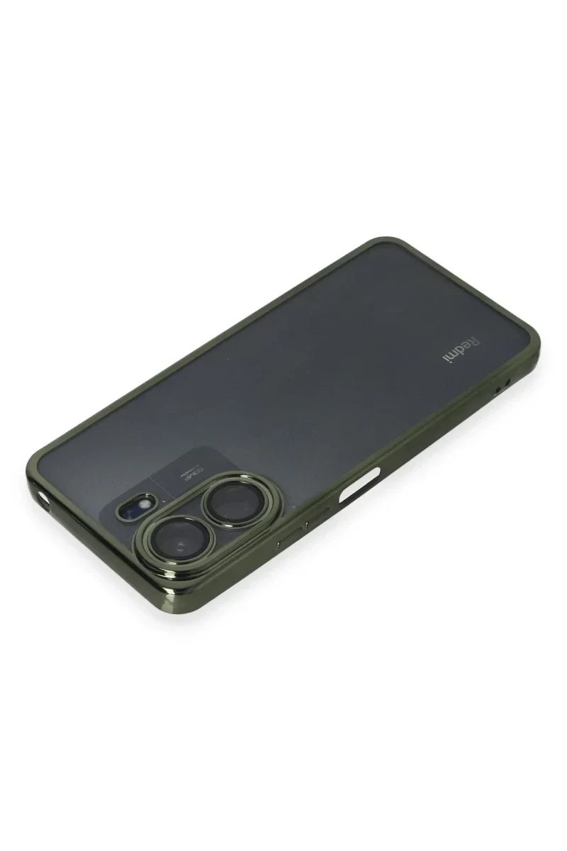 Xiaomi Redmi 13C Kılıf Razer Lensli Silikon - Yeşil Xiaomi Redmi 13C Kılıf Razer Lensli Silikon - Yeşil