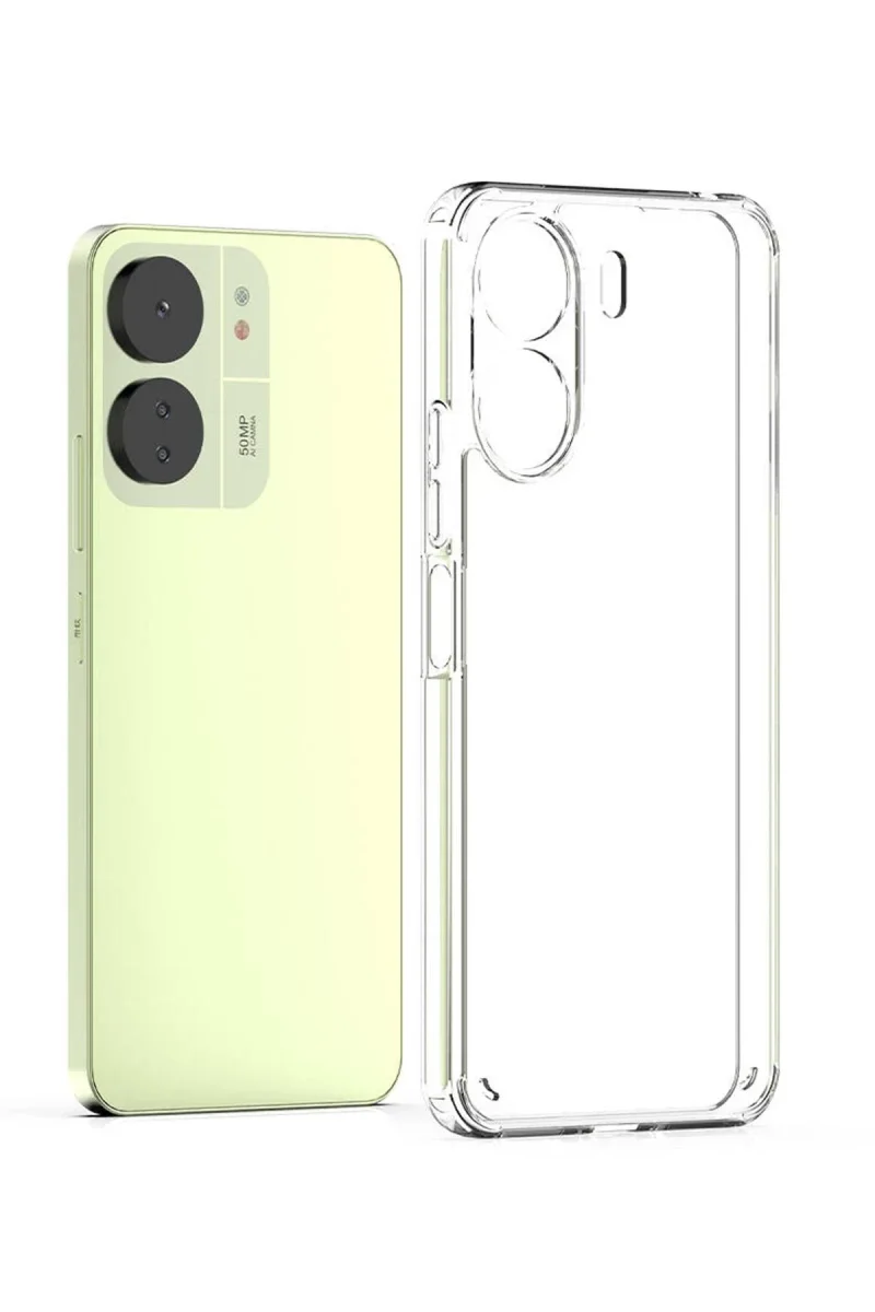 Xiaomi Redmi 13C Kılıf Lüx Şeffaf Silikon Xiaomi Redmi 13C Kılıf Lüx Şeffaf Silikon