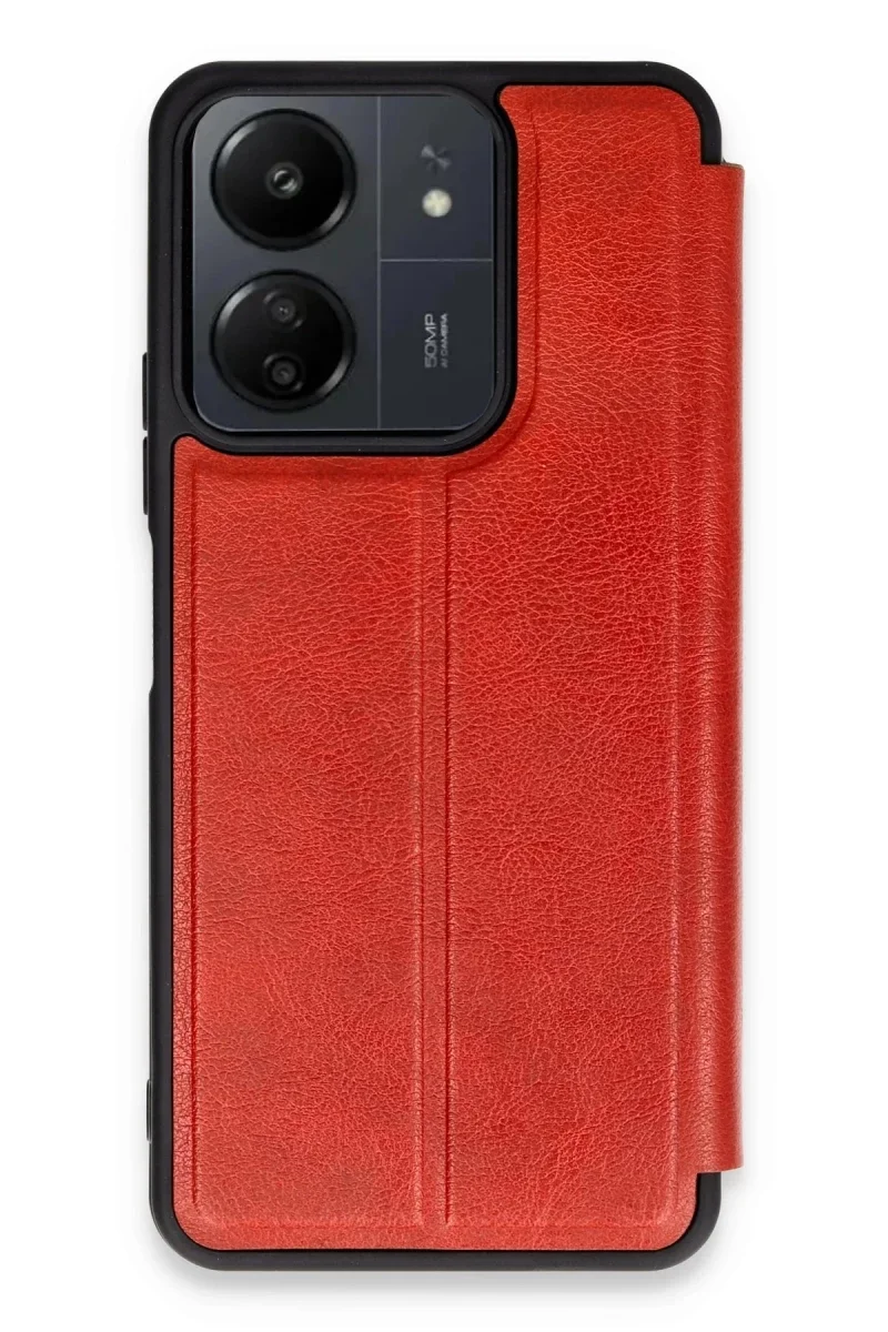 Xiaomi Redmi 13C Kılıf Flip Cover - Kırmızı Fiyatı, Yorumları ve Özellikleri