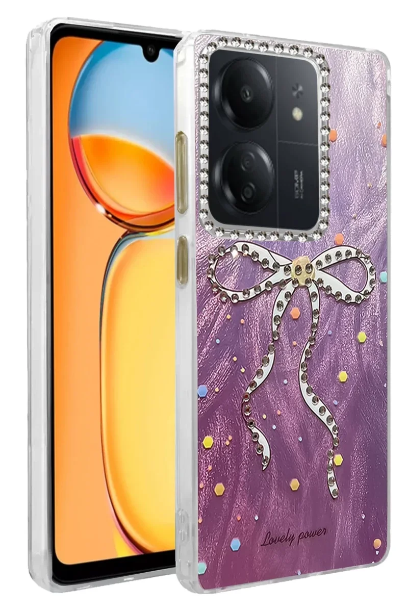 Xiaomi Redmi 13C Kılıf Blade Aynalı Desenli Kapak - Desen 1 Xiaomi Redmi 13C Kılıf Blade Aynalı Desenli Kapak - Desen 1