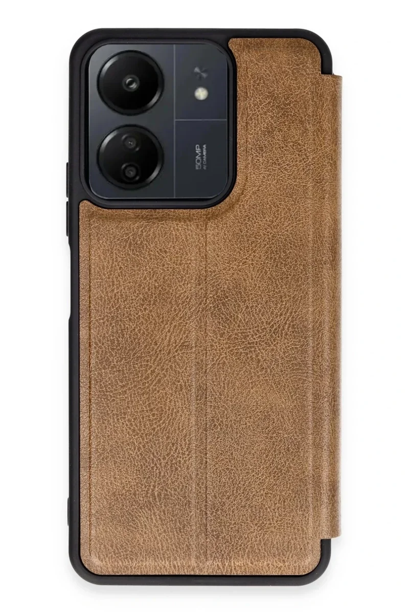 Xiaomi Redmi 13C Kılıf Flip Cover - Taba Xiaomi Redmi 13C Kılıf Flip Cover - Taba
