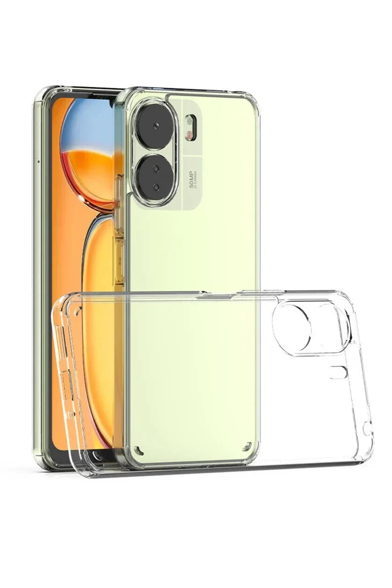 Xiaomi Redmi 13C Kılıf Lüx Şeffaf Silikon Xiaomi Redmi 13C Kılıf Lüx Şeffaf Silikon