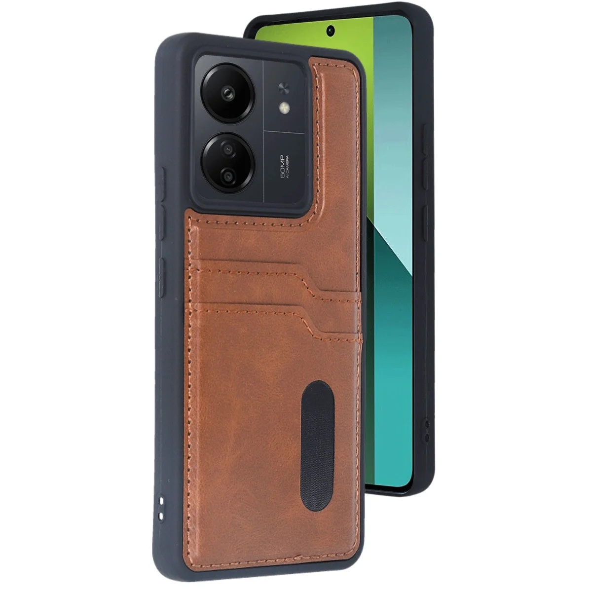 Xiaomi Redmi 13c Kılıf Sara Kartvizitli Deri Kılıf - Taba Fiyatı, Yorumları ve Özellikleri
