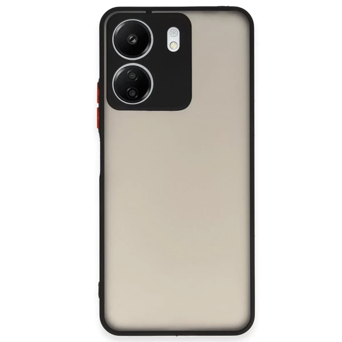 Xiaomi Redmi 13C Kılıf Montreal Silikon Kapak - Siyah Xiaomi Redmi 13C Kılıf Montreal Silikon Kapak - Siyah