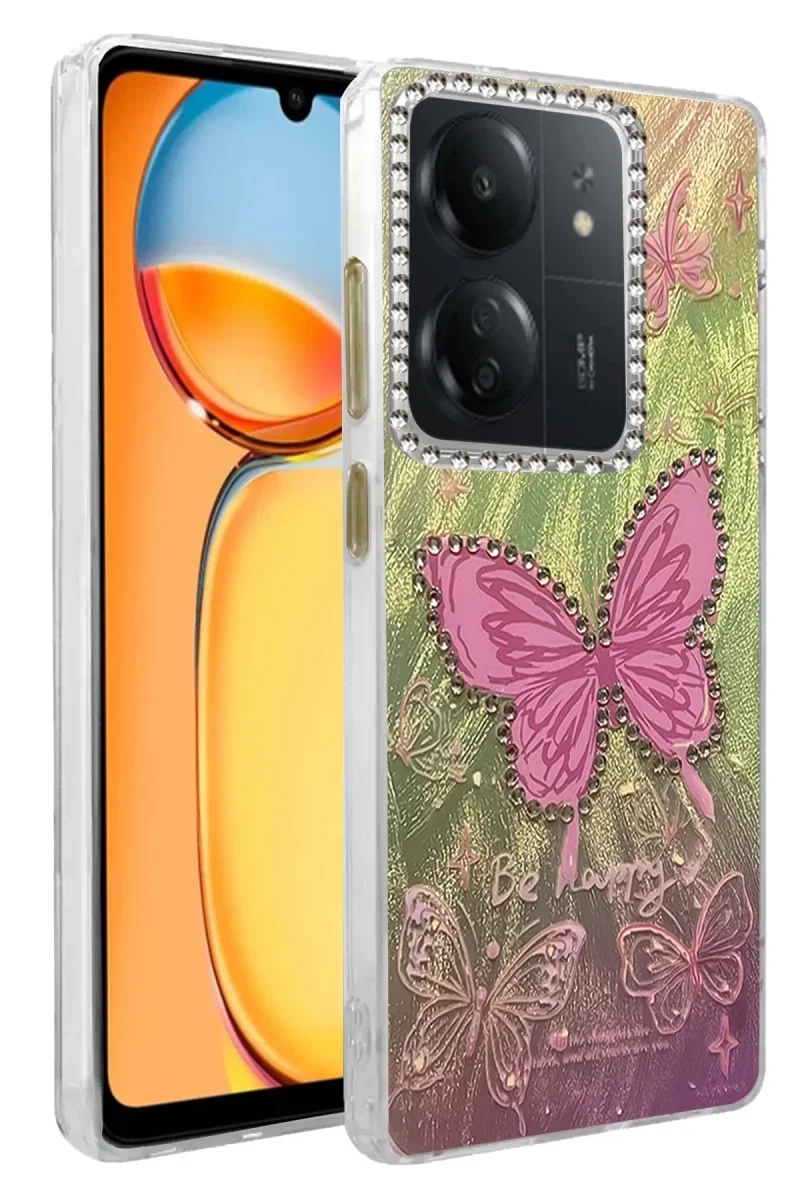 Xiaomi Redmi 13C Kılıf Blade Aynalı Desenli Kapak - Desen 5 Xiaomi Redmi 13C Kılıf Blade Aynalı Desenli Kapak - Desen 5