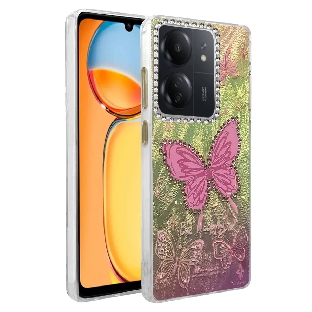 Xiaomi Redmi 13C Kılıf Blade Aynalı Desenli Kapak - Desen 5 Xiaomi Redmi 13C Kılıf Blade Aynalı Desenli Kapak - Desen 5