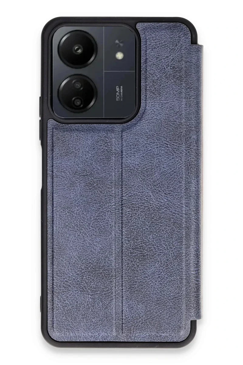 Xiaomi Redmi 13C Kılıf Flip Cover - Lacivert