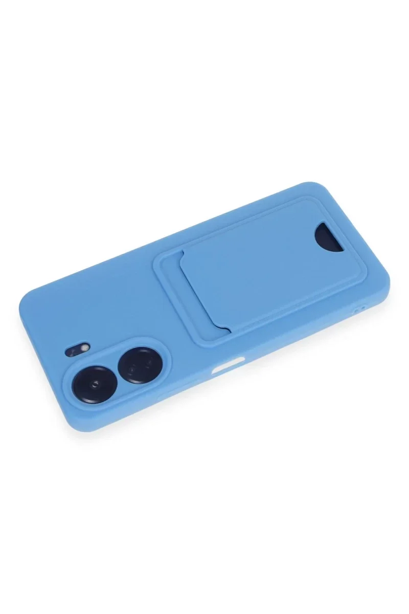 Xiaomi Redmi 13C Kılıf Kelvin Kartvizitli Silikon - Mavi Xiaomi Redmi 13C Kılıf Kelvin Kartvizitli Silikon - Mavi