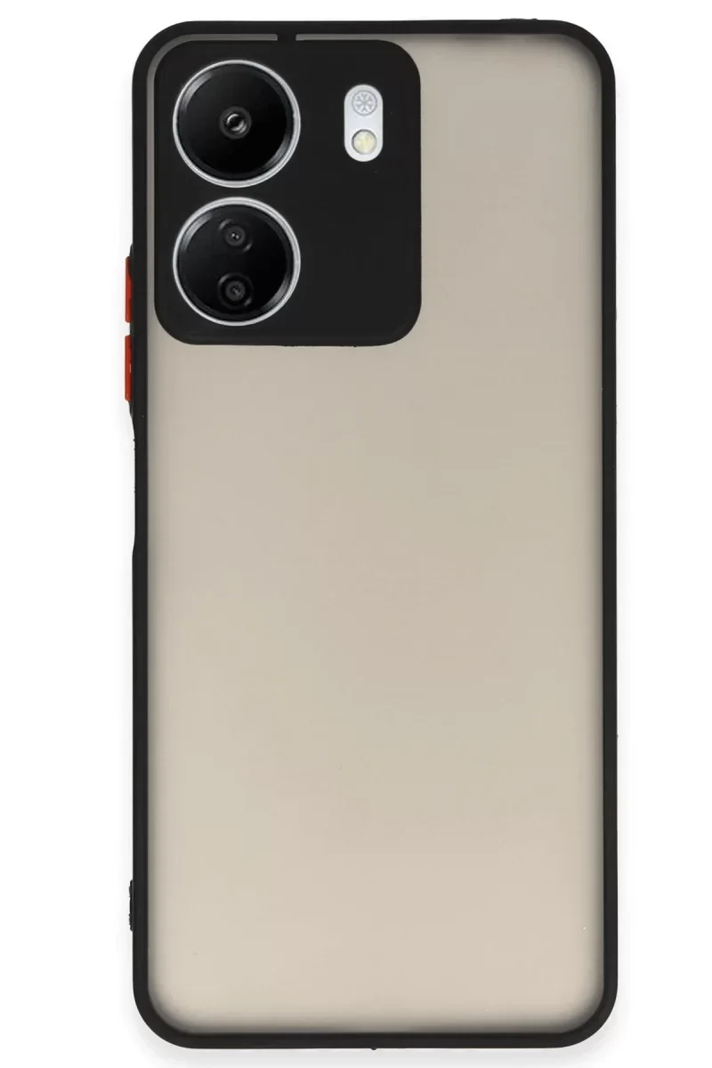 Xiaomi Redmi 13C Kılıf Montreal Silikon Kapak - Siyah Xiaomi Redmi 13C Kılıf Montreal Silikon Kapak - Siyah