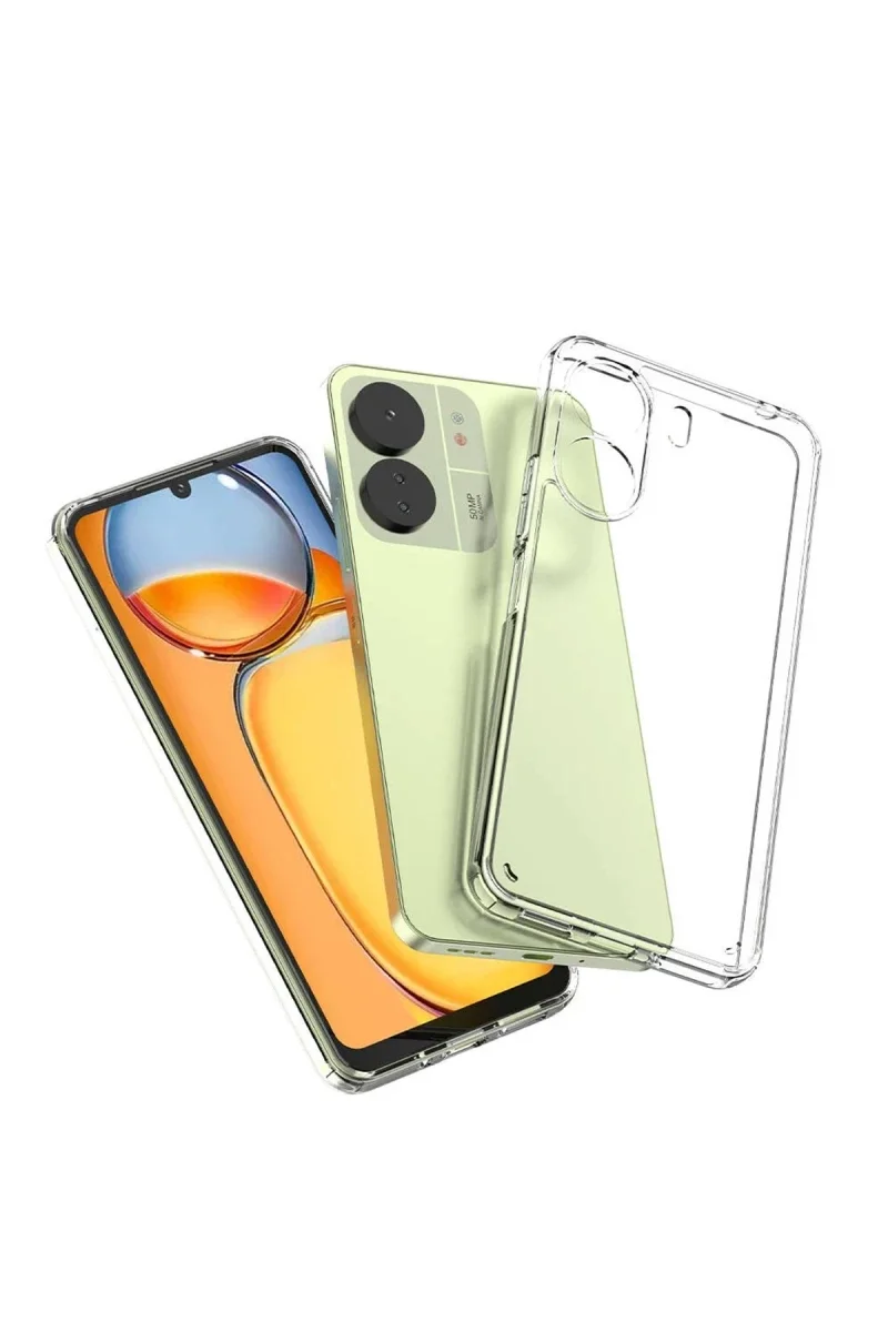 Xiaomi Redmi 13C Kılıf Lüx Şeffaf Silikon Xiaomi Redmi 13C Kılıf Lüx Şeffaf Silikon