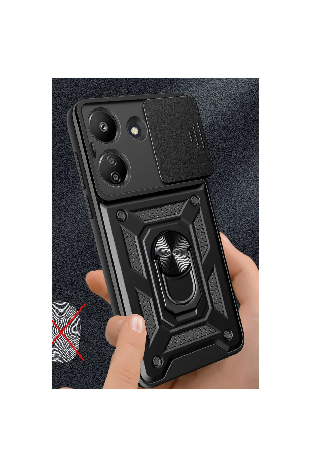 Xiaomi Redmi 13c Kılıf Pars Lens Yüzüklü Silikon - Lacivert Xiaomi Redmi 13c Kılıf Pars Lens Yüzüklü Silikon - Lacivert