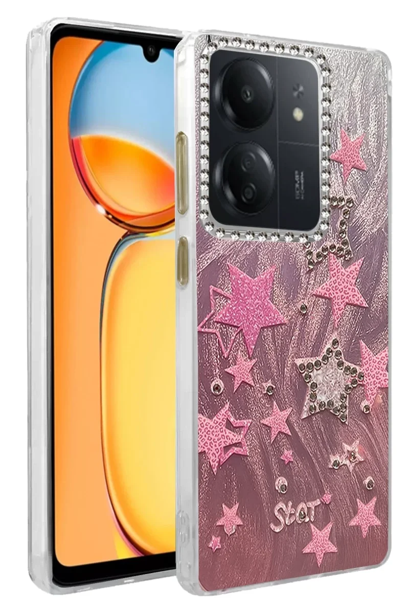 Xiaomi Redmi 13C Kılıf Blade Aynalı Desenli Kapak - Desen 7 Xiaomi Redmi 13C Kılıf Blade Aynalı Desenli Kapak - Desen 7
