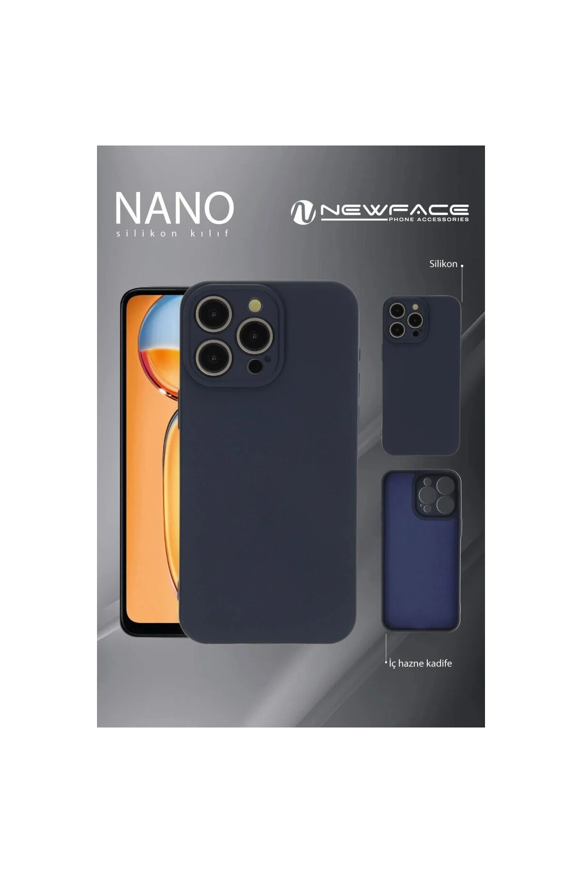 Xiaomi Redmi 13c Kılıf Nano İçi Kadife Silikon - Siyah Xiaomi Redmi 13c Kılıf Nano İçi Kadife Silikon - Siyah