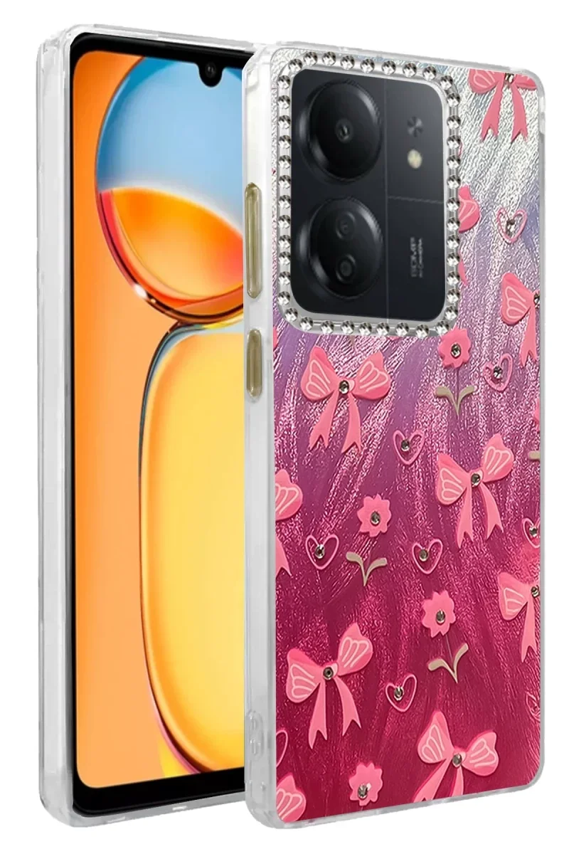 Xiaomi Redmi 13C Kılıf Blade Aynalı Desenli Kapak - Desen 3 Xiaomi Redmi 13C Kılıf Blade Aynalı Desenli Kapak - Desen 3