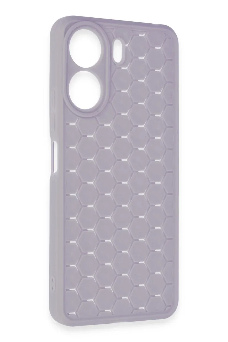 Xiaomi Redmi 13C Kılıf Petek Silikon Kapak - Lila
