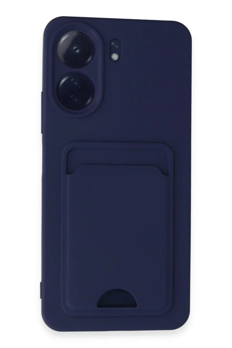 Xiaomi Redmi 13C Kılıf Kelvin Kartvizitli Silikon - Lacivert Xiaomi Redmi 13C Kılıf Kelvin Kartvizitli Silikon - Lacivert