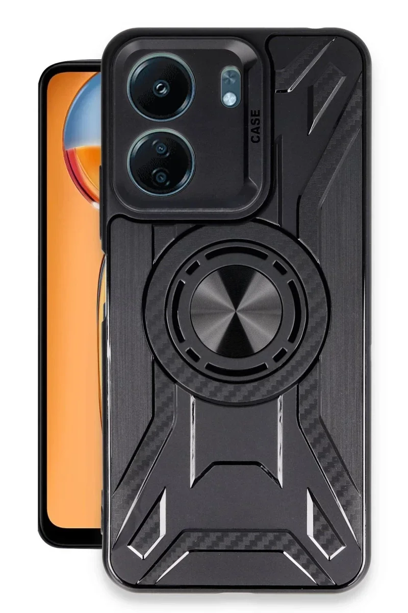 Xiaomi Redmi 13C Kılıf Lincoln Silikon - Siyah Xiaomi Redmi 13C Kılıf Lincoln Silikon - Siyah