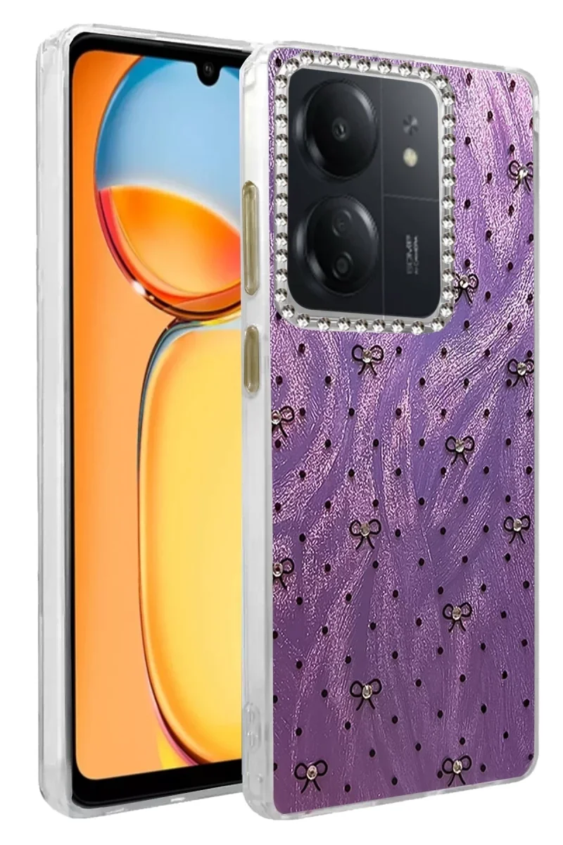 Xiaomi Redmi 13C Kılıf Blade Aynalı Desenli Kapak - Desen 2 Xiaomi Redmi 13C Kılıf Blade Aynalı Desenli Kapak - Desen 2