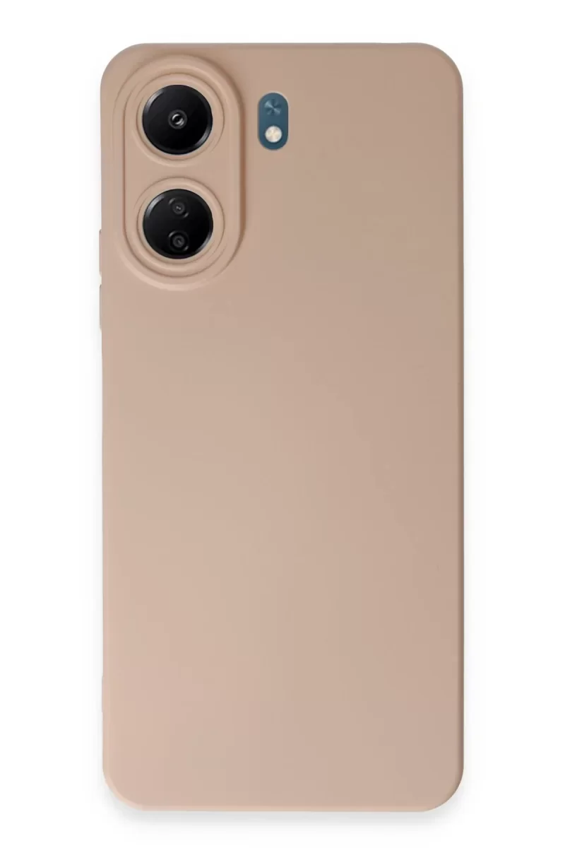 Xiaomi Redmi 13C Kılıf Nano içi Kadife Silikon - Pudra
