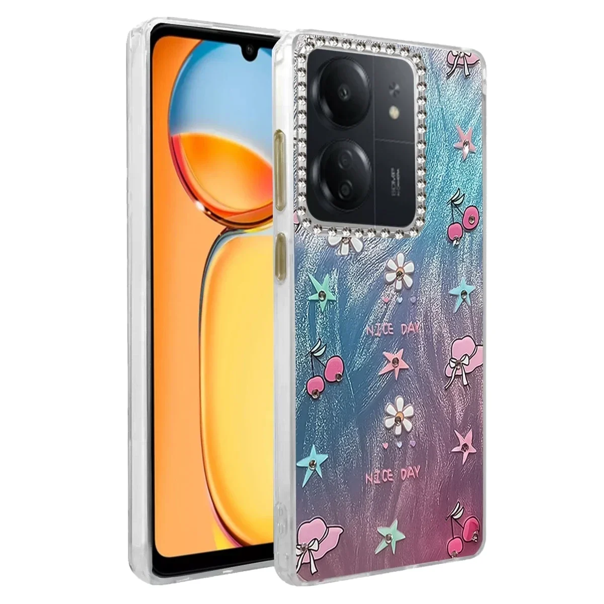 Xiaomi Redmi 13C Kılıf Blade Aynalı Desenli Kapak - Desen 4 Xiaomi Redmi 13C Kılıf Blade Aynalı Desenli Kapak - Desen 4