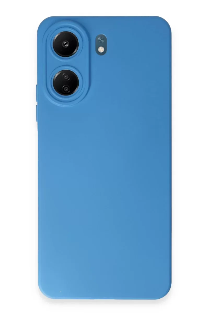 Xiaomi Redmi 13C Kılıf Nano içi Kadife Silikon - Mavi Xiaomi Redmi 13C Kılıf Nano içi Kadife Silikon - Mavi
