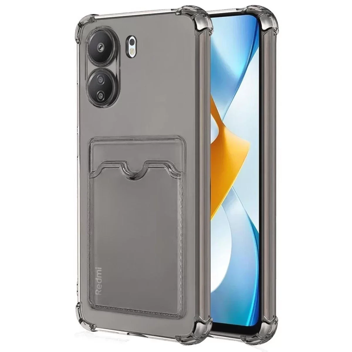 Xiaomi Redmi 13C Kılıf Kart Şeffaf Silikon - Şeffaf Xiaomi Redmi 13C Kılıf Kart Şeffaf Silikon - Şeffaf
