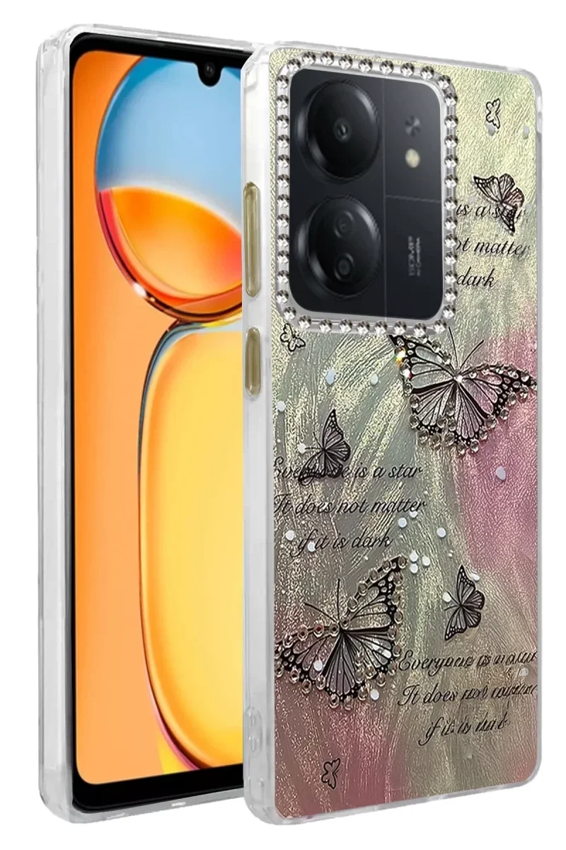 Xiaomi Redmi 13C Kılıf Blade Aynalı Desenli Kapak - Desen 6