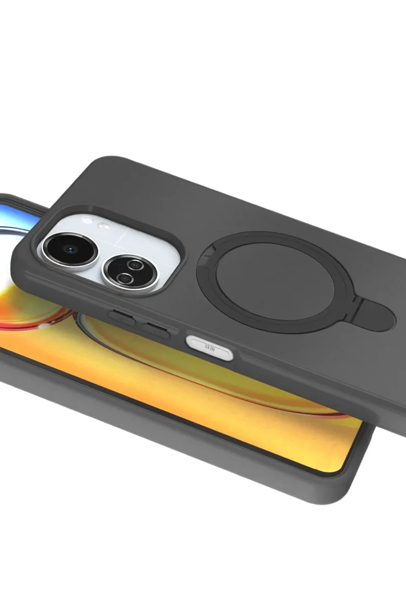 Xiaomi Redmi 13C Regal Magsafe Standlı Kapak - Titan Gri
