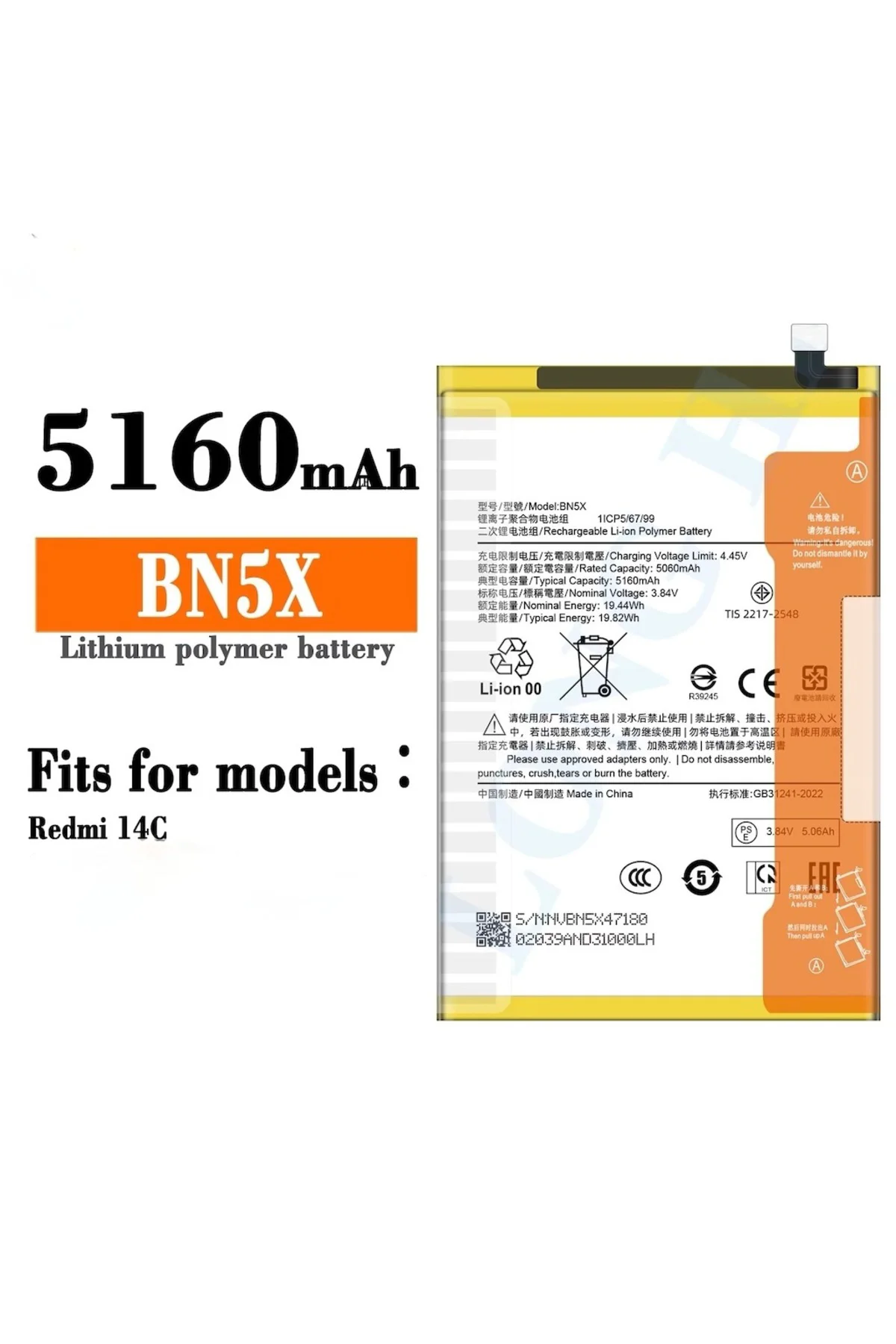 Xiaomi Redmi 14c Batarya Pil Bn5x Xiaomi Redmi 14c Batarya Pil Bn5x