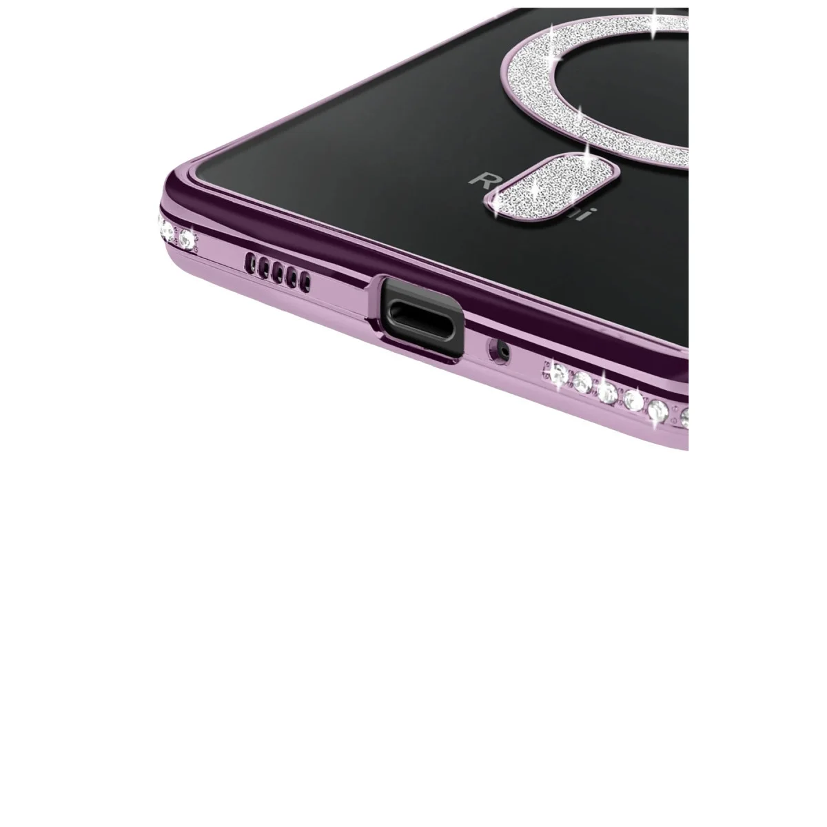 Xiaomi Redmi 14c Joke Simli Magneticsafe Kılıf - Derin Mor Xiaomi Redmi 14c Joke Simli Magneticsafe Kılıf - Derin Mor