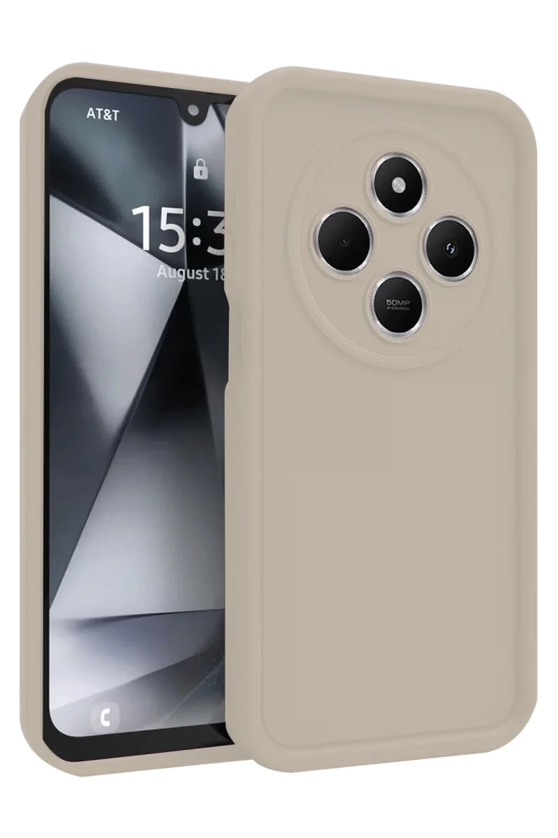 Xiaomi Redmi 14C Kılıf Viera Silikon - Krem Xiaomi Redmi 14C Kılıf Viera Silikon - Krem