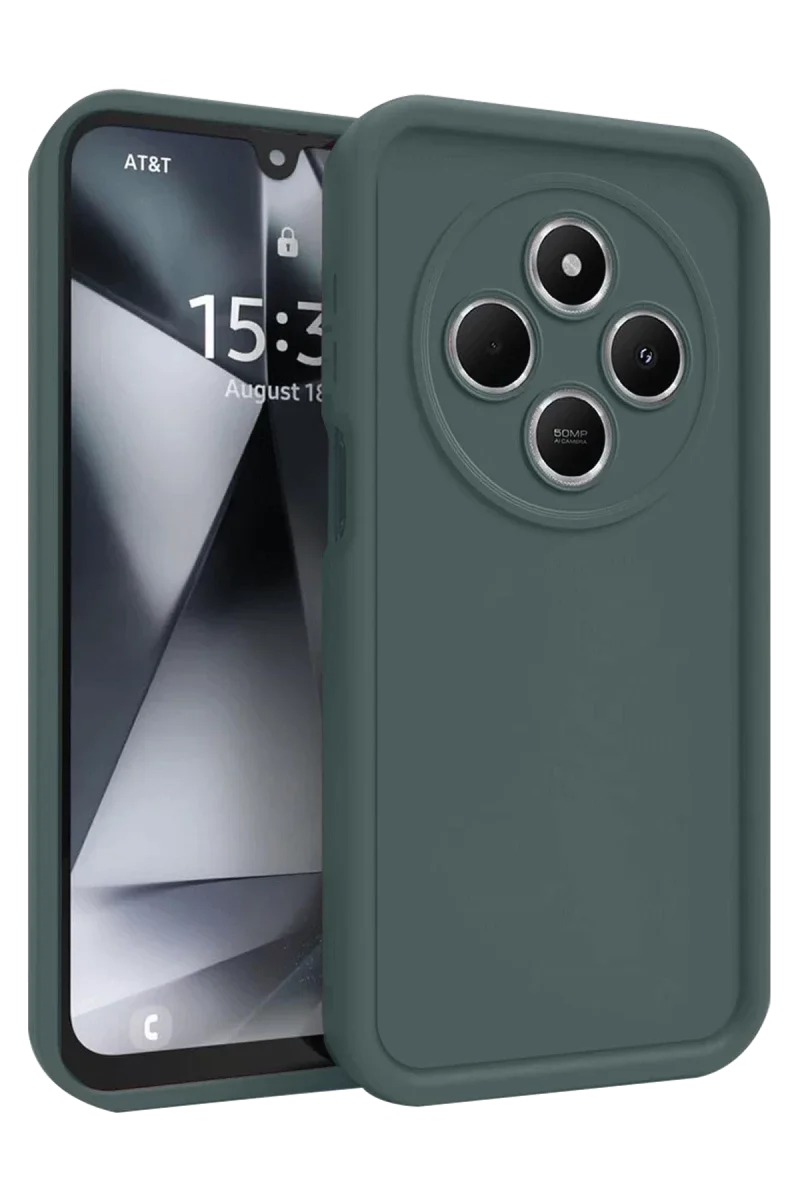Xiaomi Redmi 14C Kılıf Viera Silikon - Koyu Yeşil