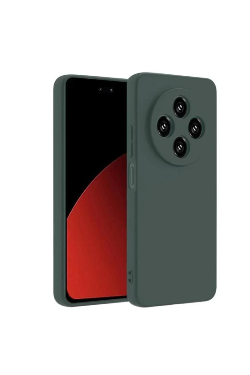 Xiaomi Redmi 14C Kılıf Nano içi Kadife Silikon - Koyu Yeşil Xiaomi Redmi 14C Kılıf Nano içi Kadife Silikon - Koyu Yeşil