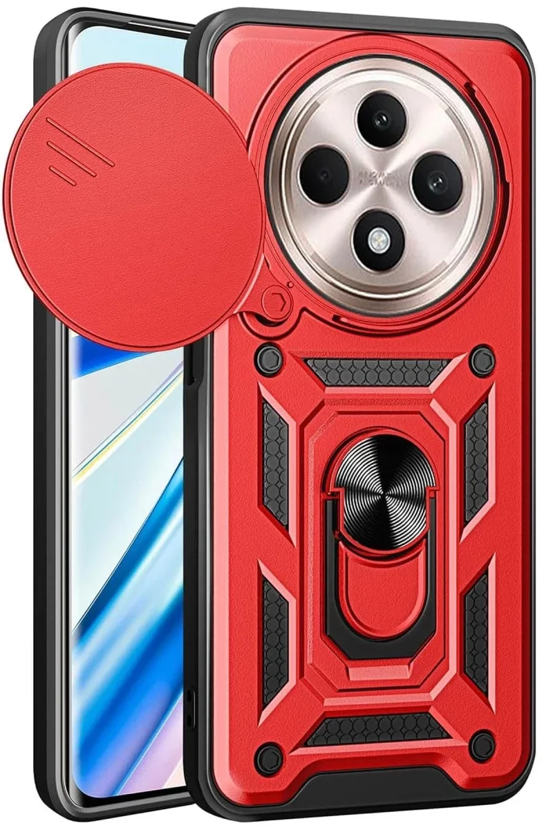 Xiaomi Redmi 14C Kılıf Pars Lens Yüzüklü Silikon - Kırmızı Fiyatı, Yorumları ve Özellikleri