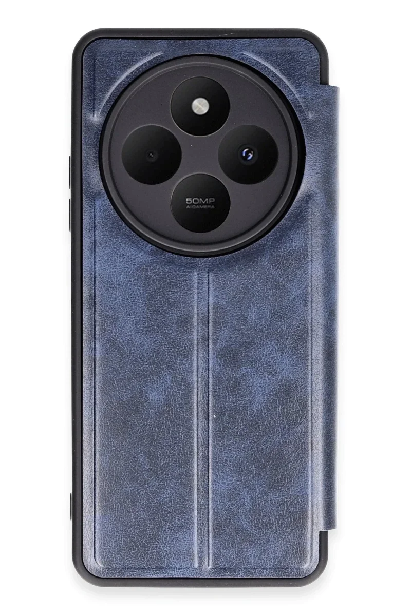 Xiaomi Redmi 14C Kılıf Flip Cover - Lacivert Xiaomi Redmi 14C Kılıf Flip Cover - Lacivert